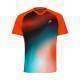 Camiseta Head TopSpin Mandarina Print Vision - Barata Oferta Outlet